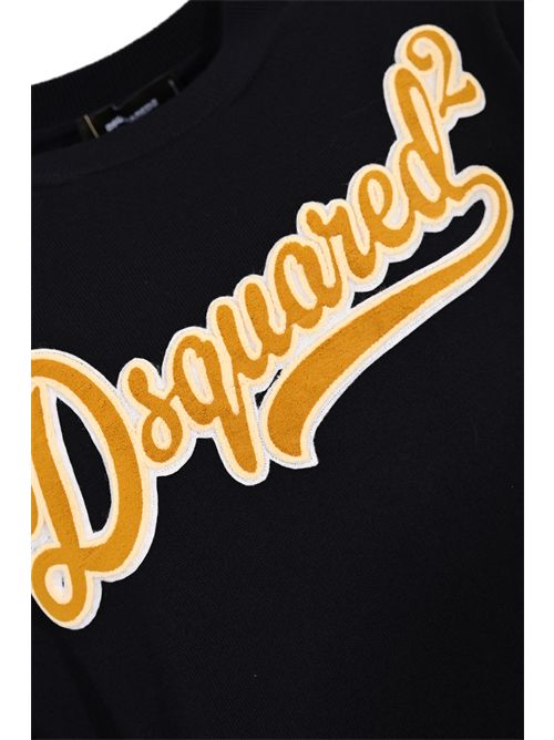 Maglia in lana con patch logo DSQUARED2 | S74HA1552 D13142477